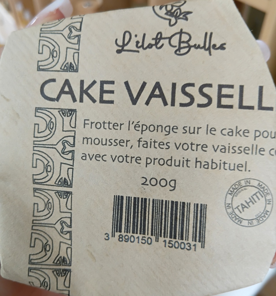 Cake Vaisselle, L'ILOT BULLES