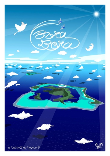 Affiche, OCEAN SYDE (Bora Bora)