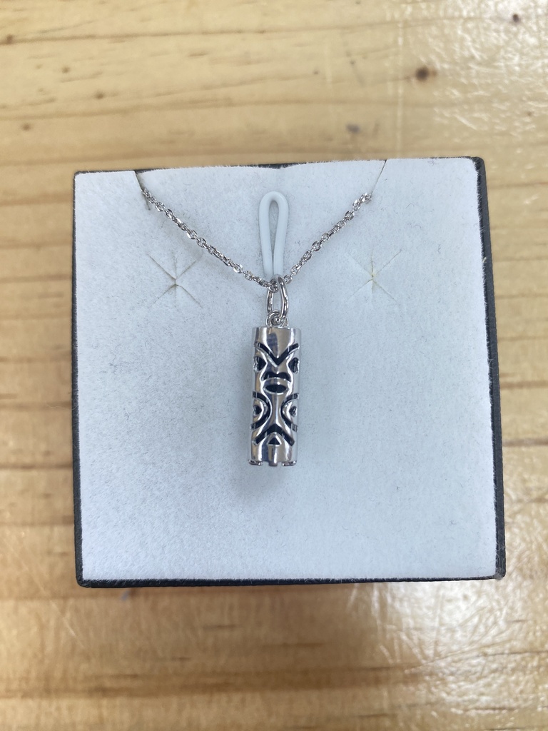 RITIKI15N, Pendentif TIKI petit cylindre, HELEN'S PEARLS