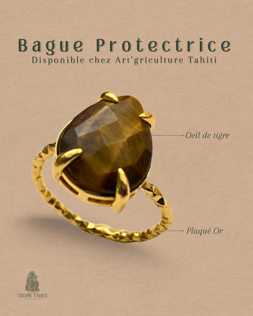 Bague Oeil Tigre, TROPIK TAHITI