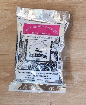 Café KUANGA (MOULU) Vanille 250g, RAPA TAOFE 