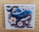 magnet rectangle baleine, REVES DE TAHITI 