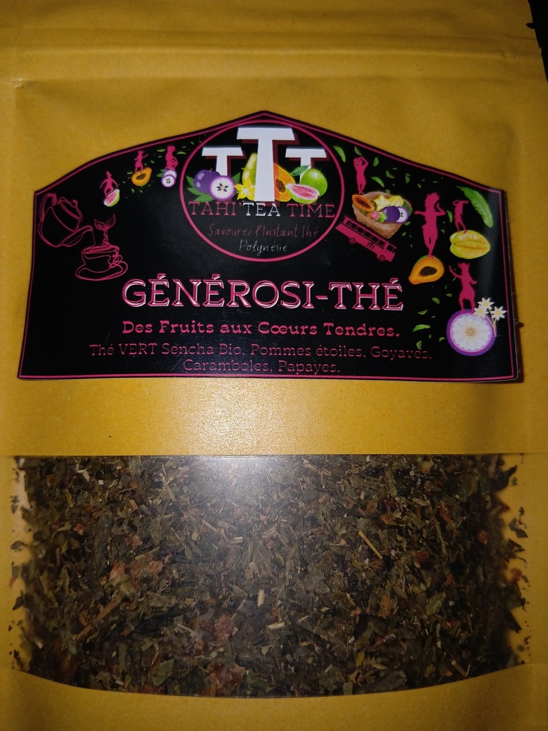 Thé Vert (50g), TAHI'TEA TIME ET FRUITS DEZYL 