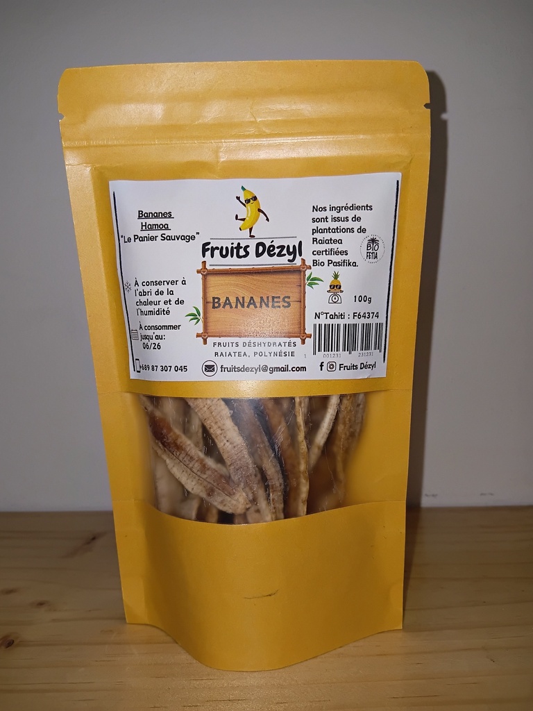 Bananes séchées (nature), FRUITS DEZYL 