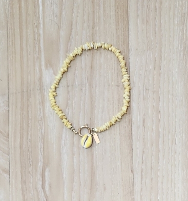 Collier The Single Cauri monochrome, ANUANUA 