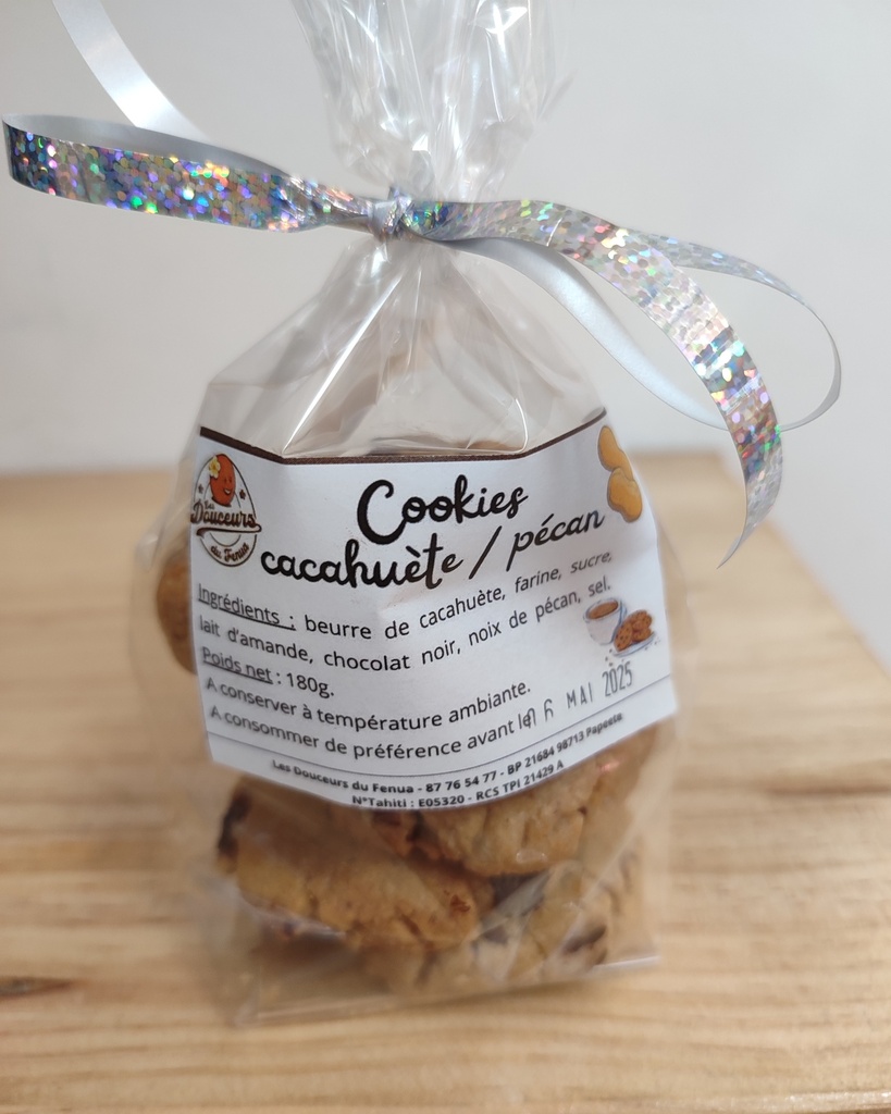 COOKIE CACAHUETE PECAN, LES DOUCEURS DU FENUA  
