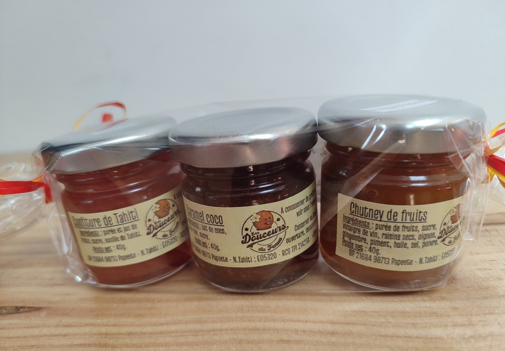 MINI ASSORTIMENT 3x40g, LES DOUCEURS DU FENUA  