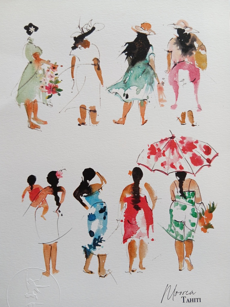 Affiche A4 Vahinés, AQUANELL 