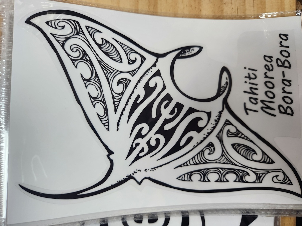 Stickers raie, TAHITIAN DESIGN
