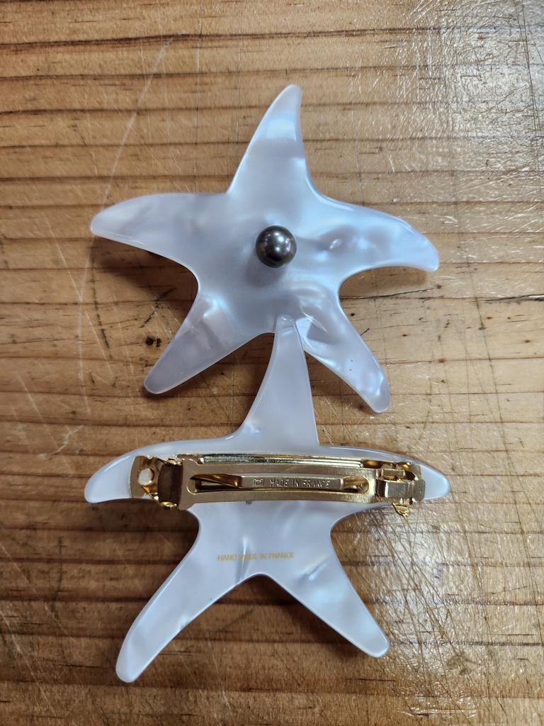 Hair Pin Barrette EDM et perle moyenne, FAFARU VIBRATION