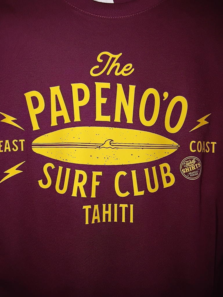 TSHIRT PAPENOO SURF CLUB, TAHITI SHIRT