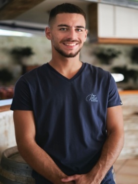 T-Shirt Col V Mk Navy, MITI KINGDOM