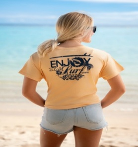 T-Shirt Court Enjoy Sable, MITI KINGDOM