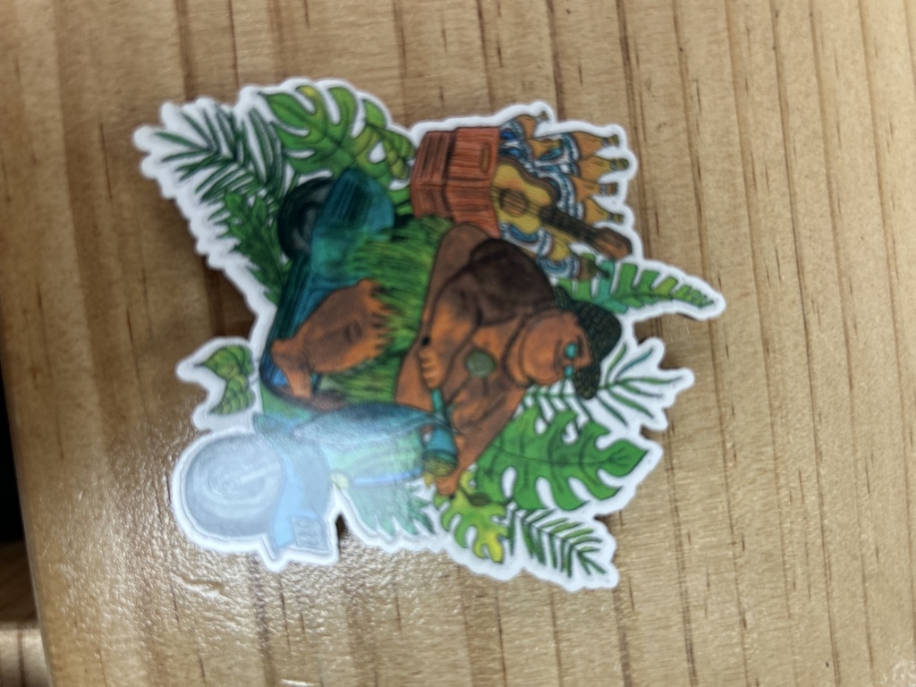 Magnet Homme en scoot, REVES DE TAHITI   