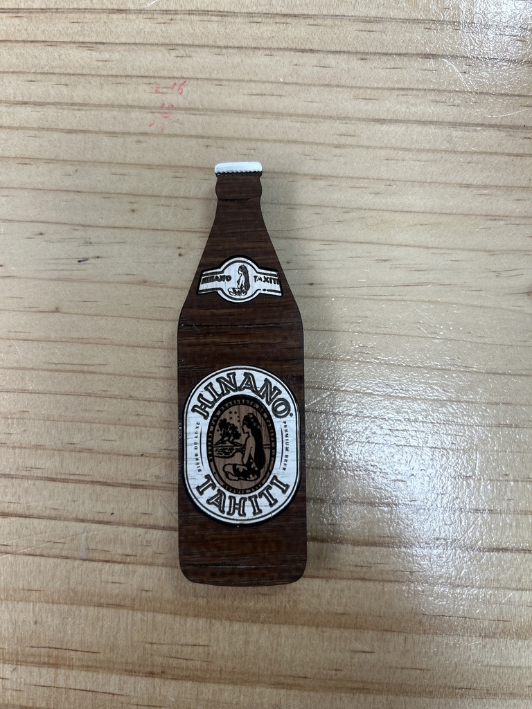 Magnet bois obus , HINANO 