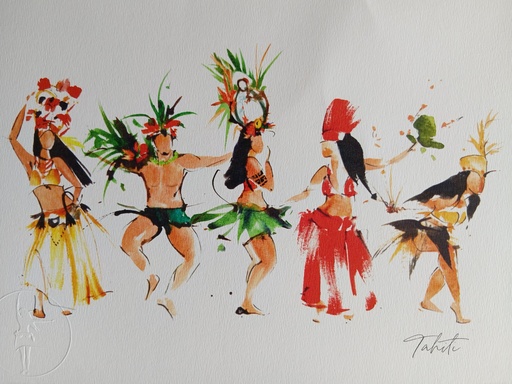 AQUANELL, Affiche A4 Heivanui