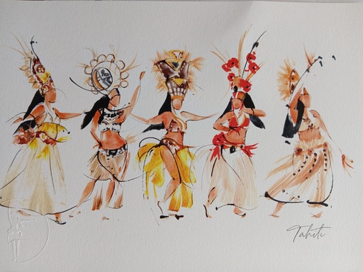 Affiche A4 Grands Costumes, AQUANELL