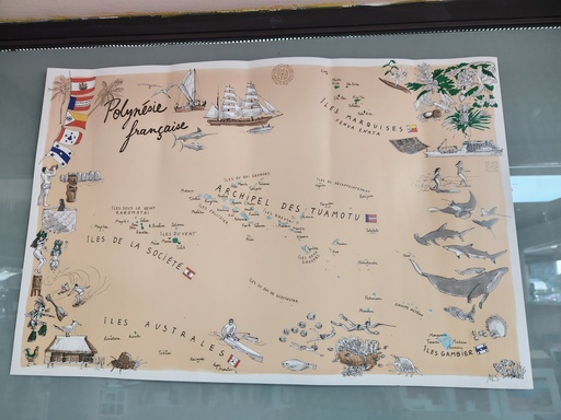 Carte de Polynésie, TABLE A CARTES