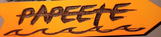 magnet flêche Papeete, REVES DE TAHITI    