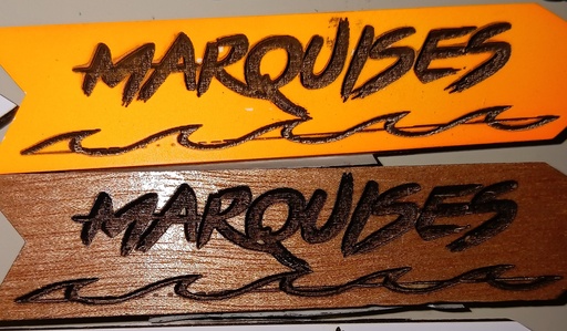 magnet flêche Marquises ,REVES DE TAHITI              