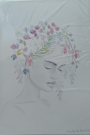 Portrait A4, BLANCHES TULIPES