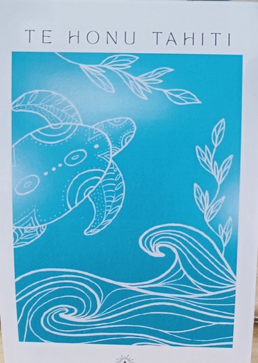Carte postale Te Honu, SABLE BLANC   