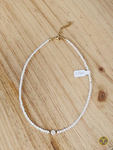 Collier nacre lettre Maeva, MON PETIT PARADIS 