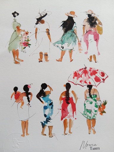 Affiche A4 Vahinés, AQUANELL 