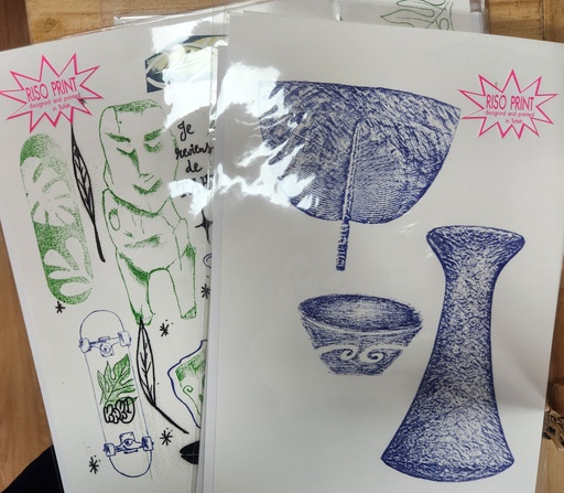 Affiches A4 RISO, TAHITIAN DESIGN