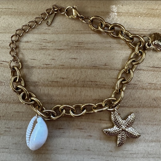 Bracelet coquillage naturel Moorea, MON PETIT PARADIS