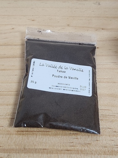 Poudre de vanille 25g, LA VALLEE DE LA VANILLE
