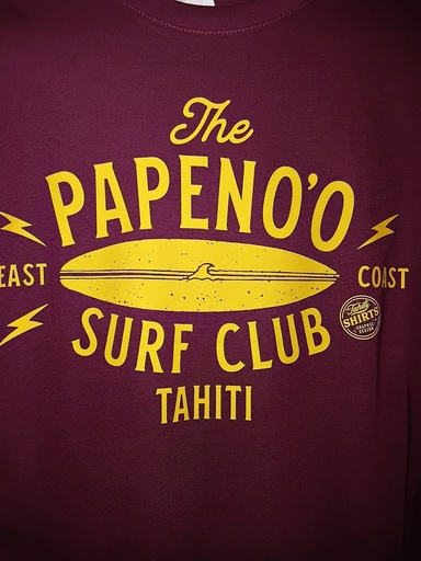 TSHIRT PAPENOO SURF CLUB, TAHITI SHIRT