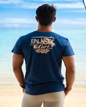 T-Shirt Enjoy Bleu, MITI KINGDOM