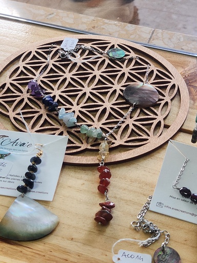 ACO17, collier IA rond chakras, AVA'E
